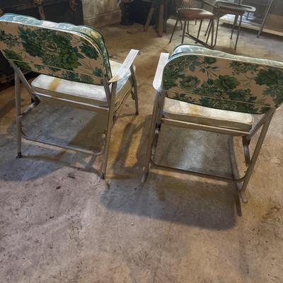 Pair of Vintage Aluminum Chairs