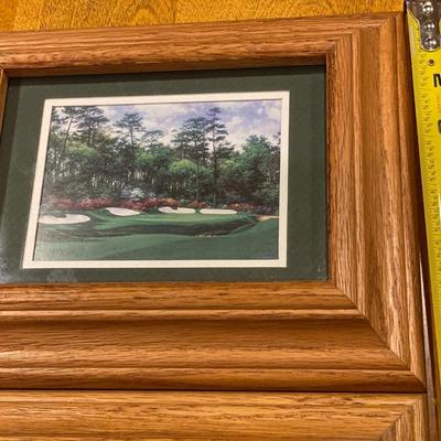 Wood framed Golf greens pictures