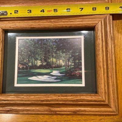 Wood framed Golf greens pictures