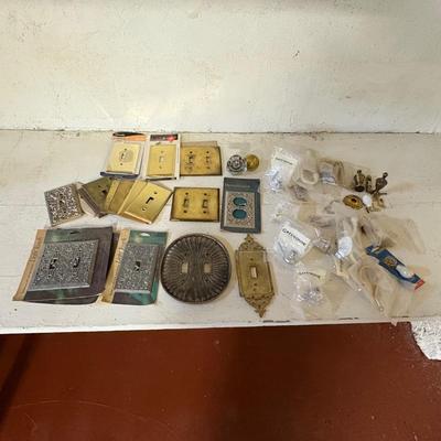 Collection of Vintage Brass Switch Plates & More (BS2-SF)