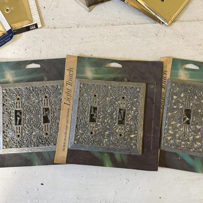 Collection of Vintage Brass Switch Plates & More (BS2-SF)