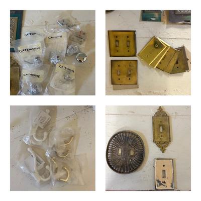 Collection of Vintage Brass Switch Plates & More (BS2-SF)