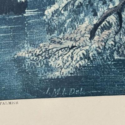 Framed “High Water in the Mississippi” Print – Currier & Ives