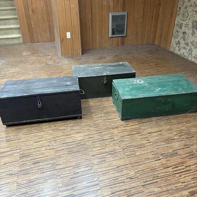 3 Wooden Trunks (BB-SF)