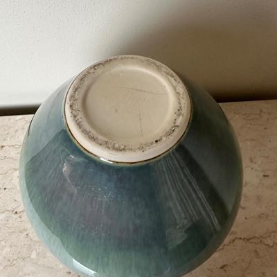 Blue Drip-Glaze Pottery Vase