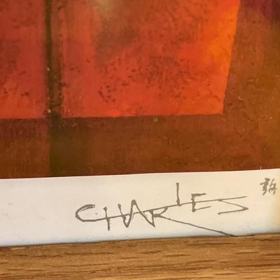 Charles Lee “Duet Night” framed seriolithograph