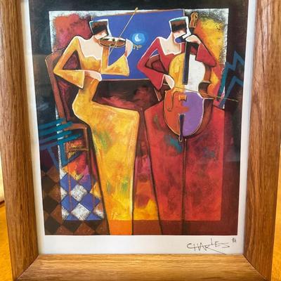 Charles Lee “Duet Night” framed seriolithograph