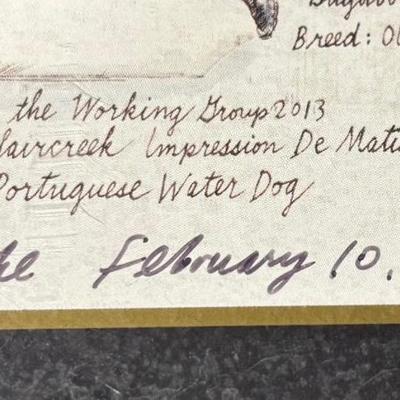 Westminster Dog Show Poster Signed