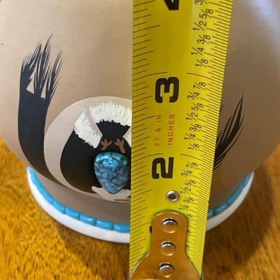 Hopi Toad signed native pottery