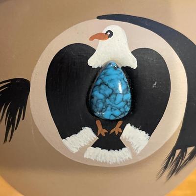 Hopi Toad signed native pottery