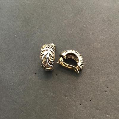 Sale Photo Thumbnail #68: Beautiful, silver and gold tone, fashion, statement earrings. Please see attached photos.