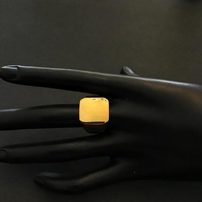 Sale Photo Thumbnail #105: Goldtone fashion ring please see attached photos