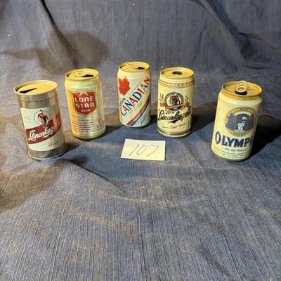 Vintage Beer Cans