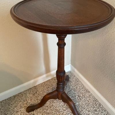 Vintage round wood table