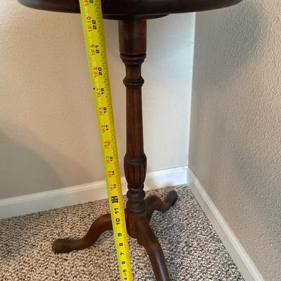 Vintage round wood table