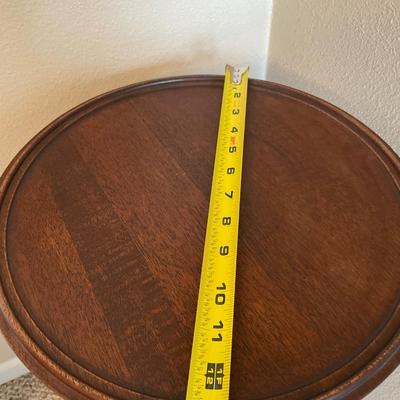 Vintage round wood table