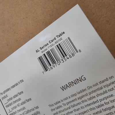 Lifetime 6ft Folding Table & Card Table (G-JS)