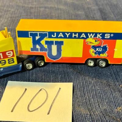 white rose limited edition 1998 KU JAYHAWKS Limited Edition semi truck. NCAA