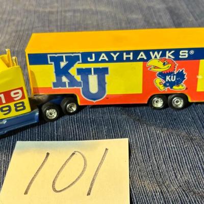 white rose limited edition 1998 KU JAYHAWKS Limited Edition semi truck. NCAA