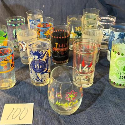 Kentucky Derby Glass Lot