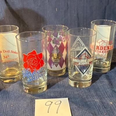 Horse Racing Collectable Glass Lot