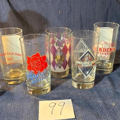 Horse Racing Collectable Glass Lot