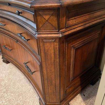 Aspen Home curved front wood filing cabinet