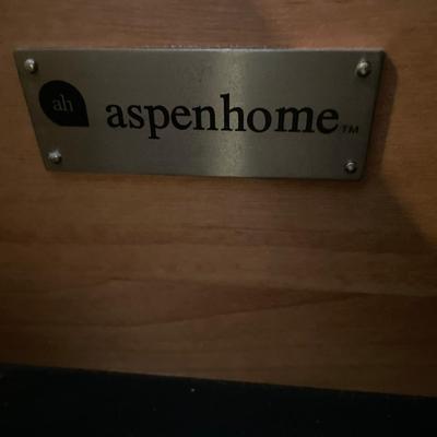 Aspen Home curved front wood filing cabinet