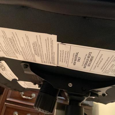 Tall padded desk chair