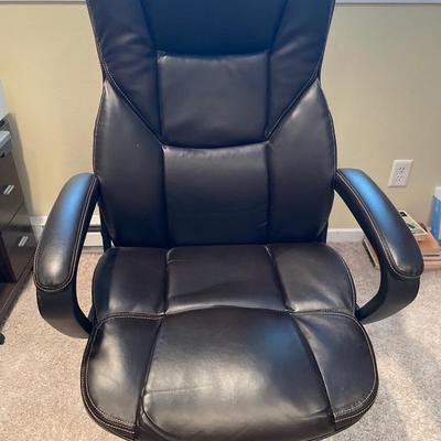 Tall padded desk chair