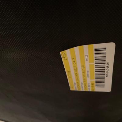 2 Studded accent chairs