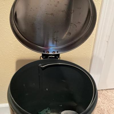 Small stainless garbage can