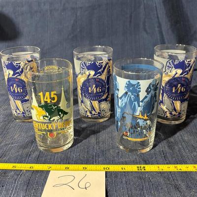Kentucky Derby Glass Lot
