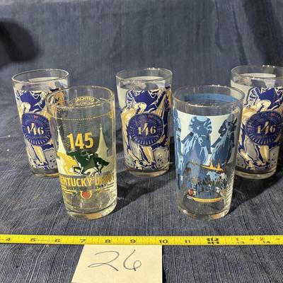 Kentucky Derby Glass Lot
