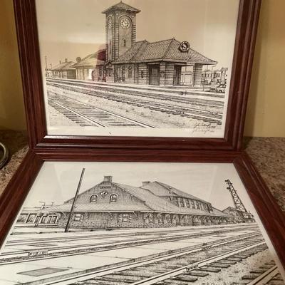 1998 John Cartwright Fargo train station prints