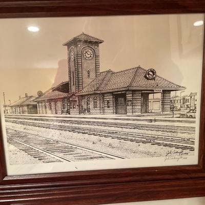 1998 John Cartwright Fargo train station prints
