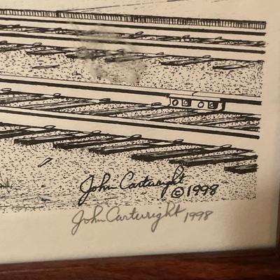 1998 John Cartwright Fargo train station prints