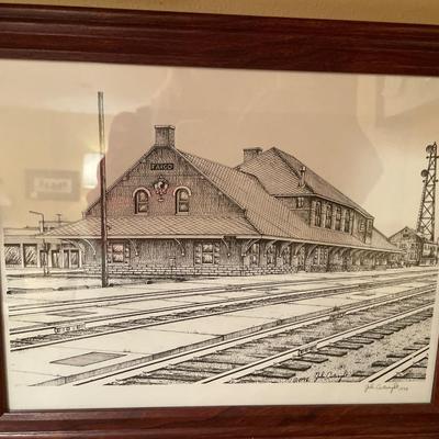 1998 John Cartwright Fargo train station prints