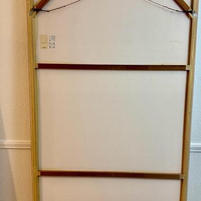 Very Large Antique Japanese Scroll In Plexiglass