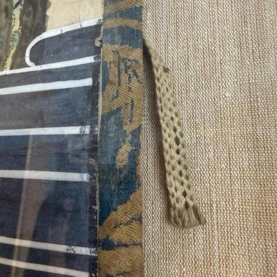 Very Large Antique Japanese Scroll In Plexiglass