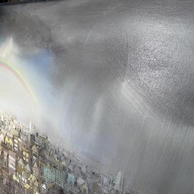 Large Rare Original Oil Painting by Bill Tolley - London c1970