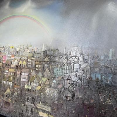 Large Rare Original Oil Painting by Bill Tolley - London c1970