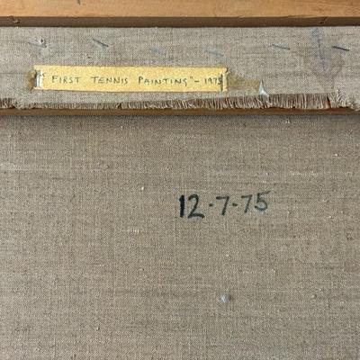 Ian Mack Original Oil Painting - ‘1st Tennis’