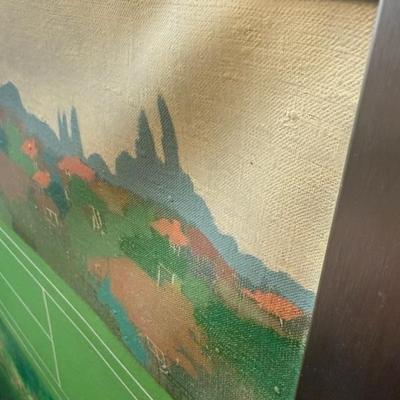 Ian Mack Original Oil Painting - ‘1st Tennis’