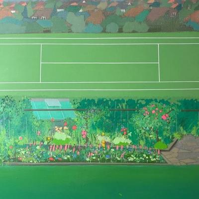Ian Mack Original Oil Painting - ‘1st Tennis’