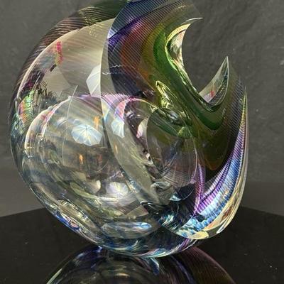 Kit Karbler & Michael David Art Glass Sculpture - Signed