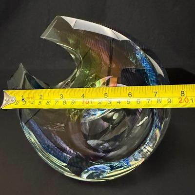 Kit Karbler & Michael David Art Glass Sculpture - Signed