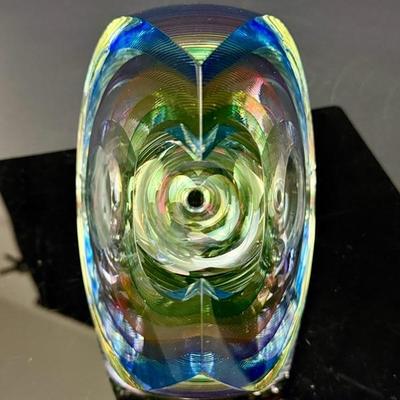 Kit Karbler & Michael David Art Glass Sculpture - Signed