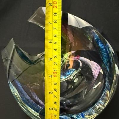 Kit Karbler & Michael David Art Glass Sculpture - Signed