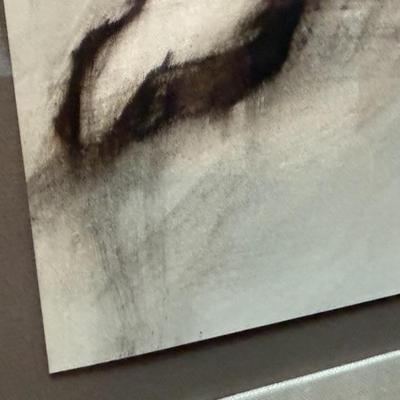 Large Original RC Gorman Oil Pastel “Woman in Blue” Art Painting - Signed